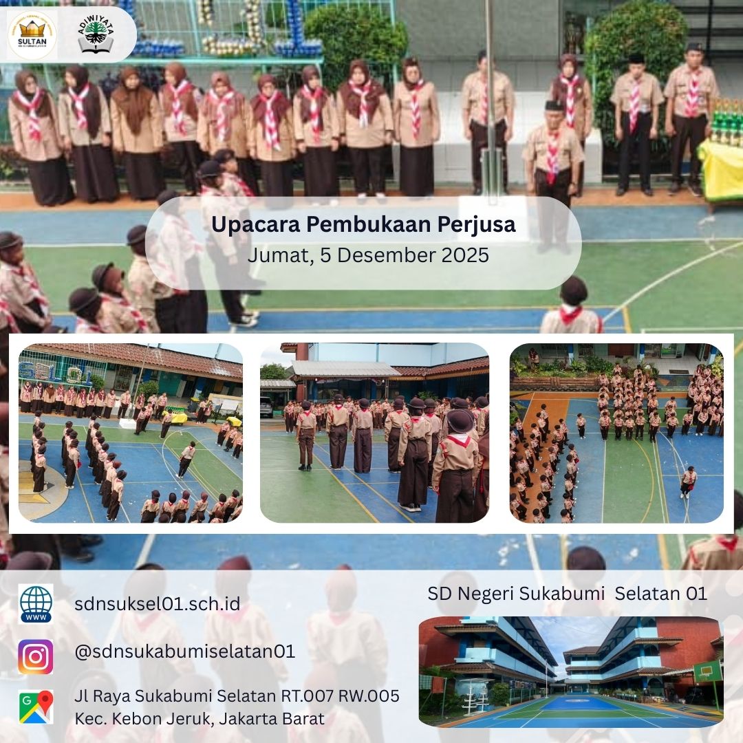 Upacara Pembukaan Perjusa SDN Sukabumi Selatan 01 Berlangsung Khidmat dan Penuh Semangat