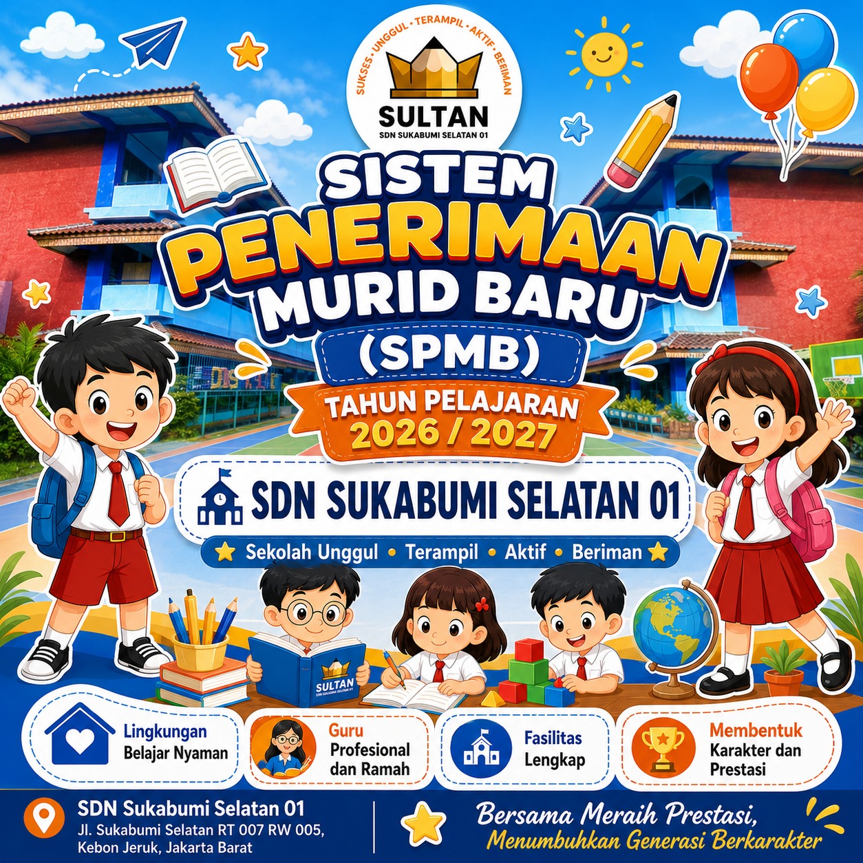 KEGIATAN SPMB LAPOR DIRI SISWA/SISWI SDN SUKABUMI SELATAN 01 TAHUN AJARAN 2026/2027