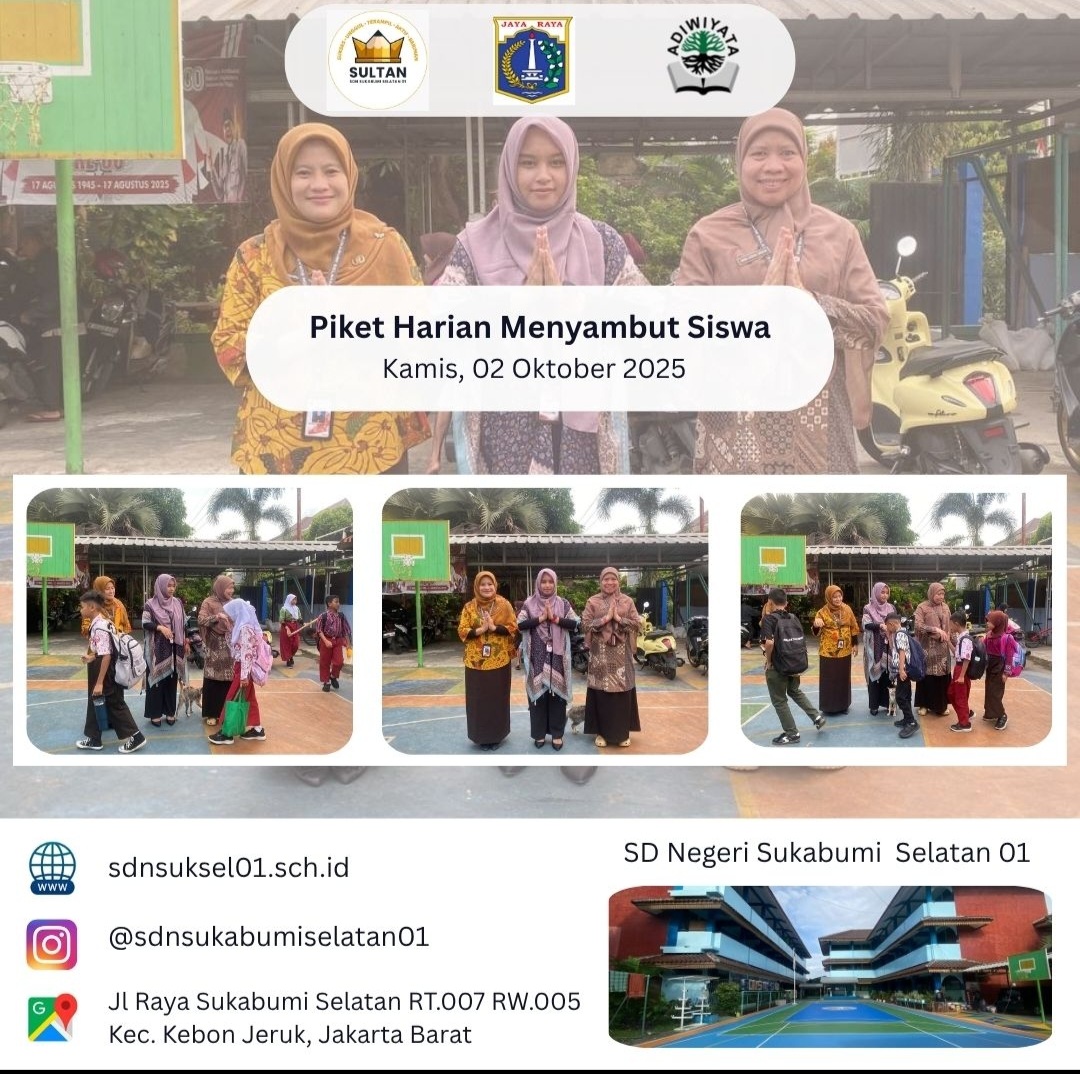 Piket Harian Menyambut Siswa