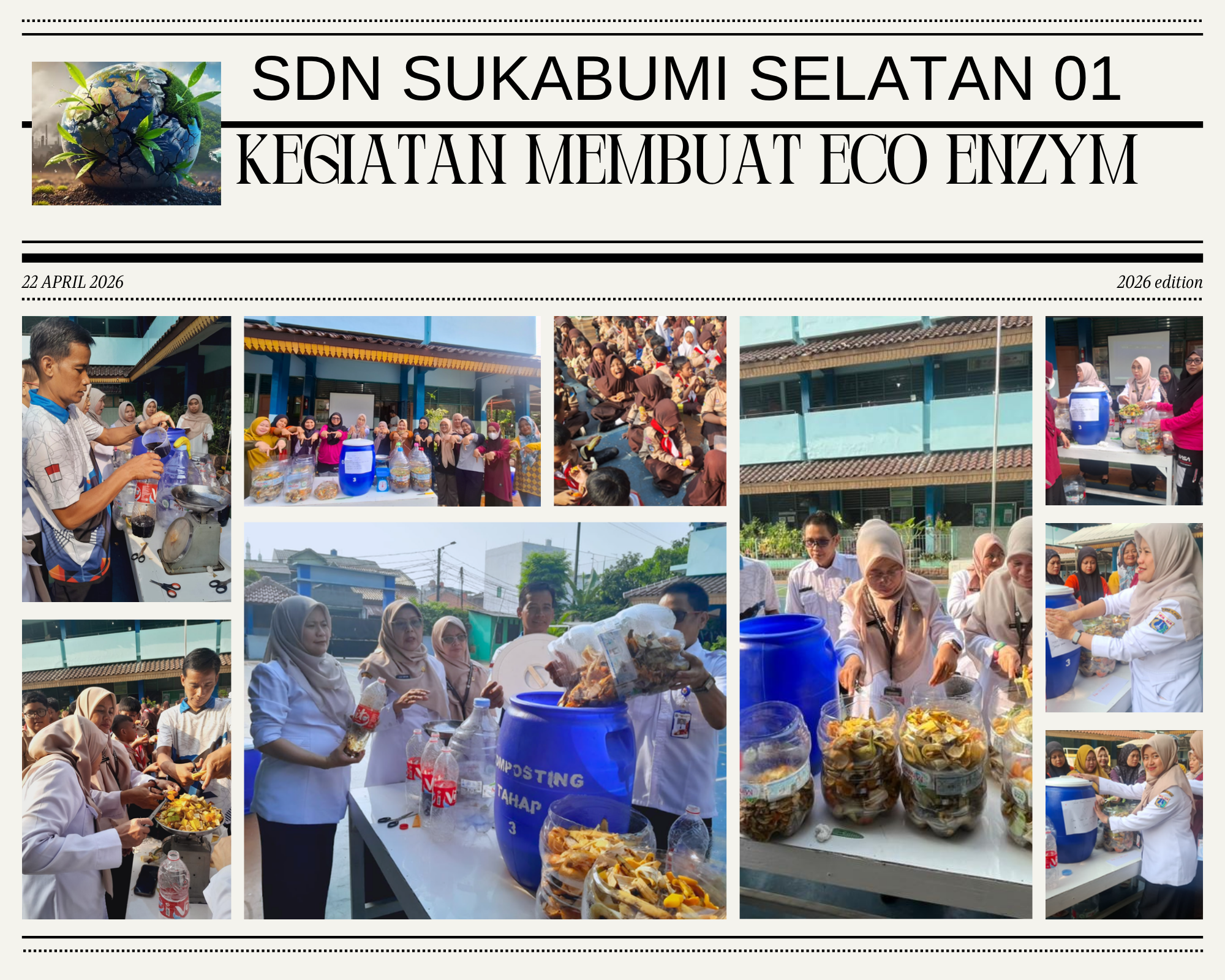 Kegiatan Pembuatan Eco Enzym untuk memperingati HARI BUMI 22 APRIL 2026